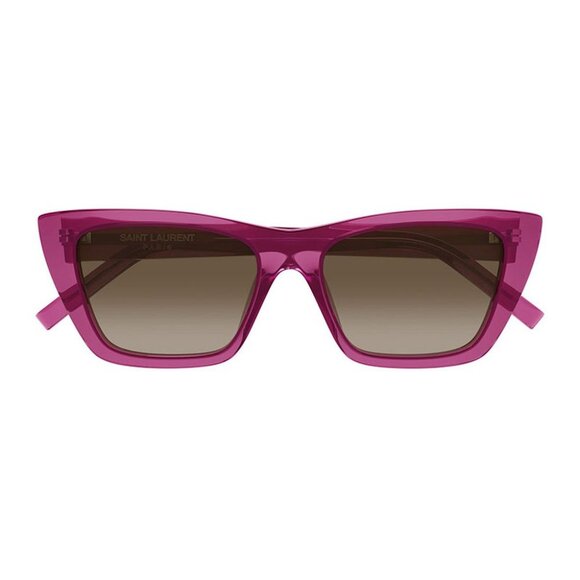 NEW SL276 MICA 061 SAINT LAURENT SUNGLASSES WOMEN PINK CAT EYE EYEWEAR - Picture 2 of 4